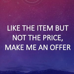 All offers considered